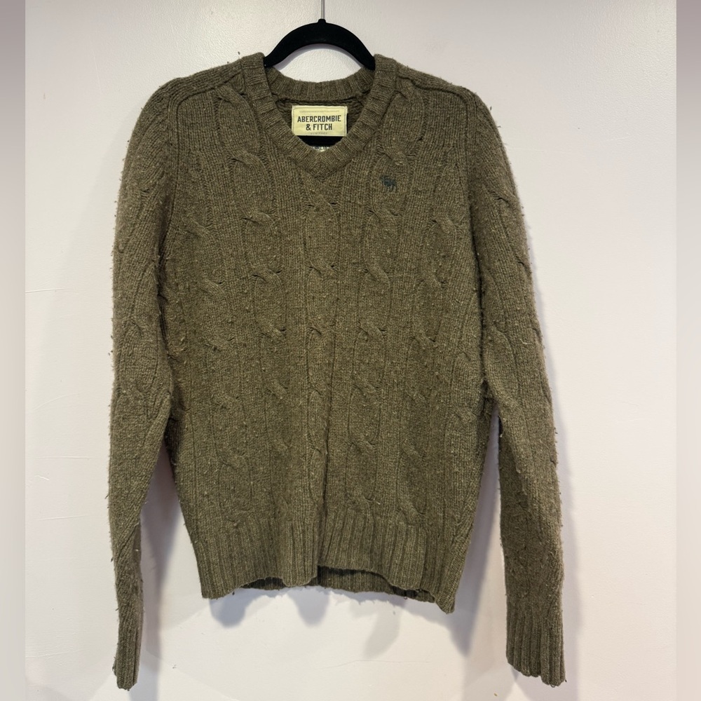 Brown knit vintage Abercrombie and fitch‎ heavyweight sweater